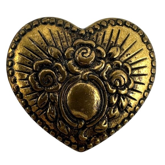 Plastic Heart Decorative Embellishments With Floral & Sunburst Motif Art Craft - Picture 2 of 4